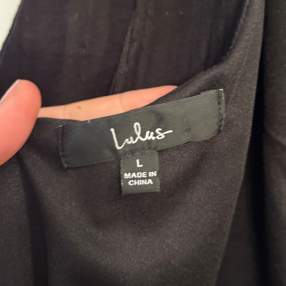 Charming Perfection Black Tie-Back Mini Shift Dress | L - Picture 4 of 5